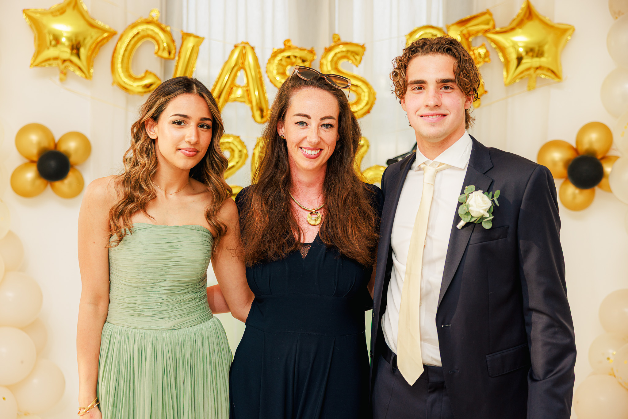 Lauren-Lucy Grafton with 2 Dubai College graduates